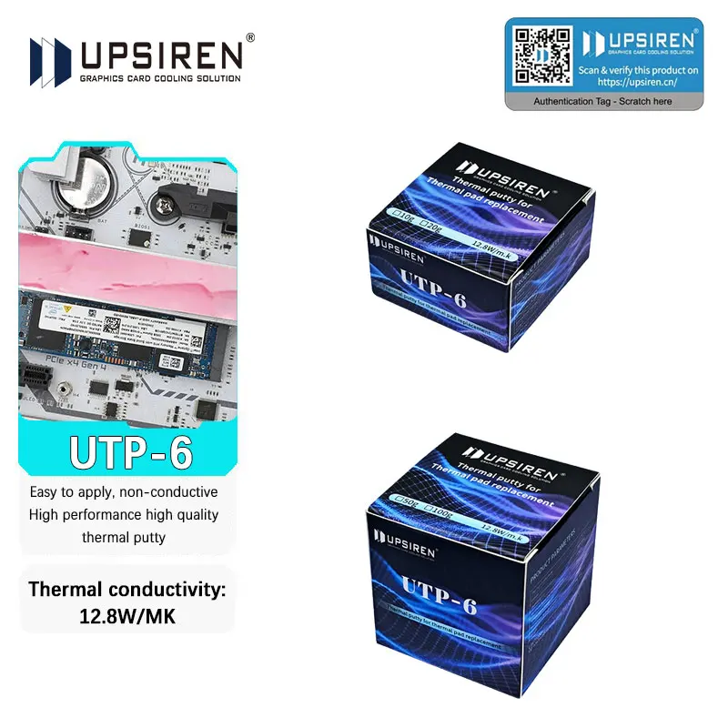 UPSIREN UTP-6 Thermal Putty For VGA GPU IC Processor Rapid Cooling Thermal Pad Replacement Heat Blocking Putty High Performance