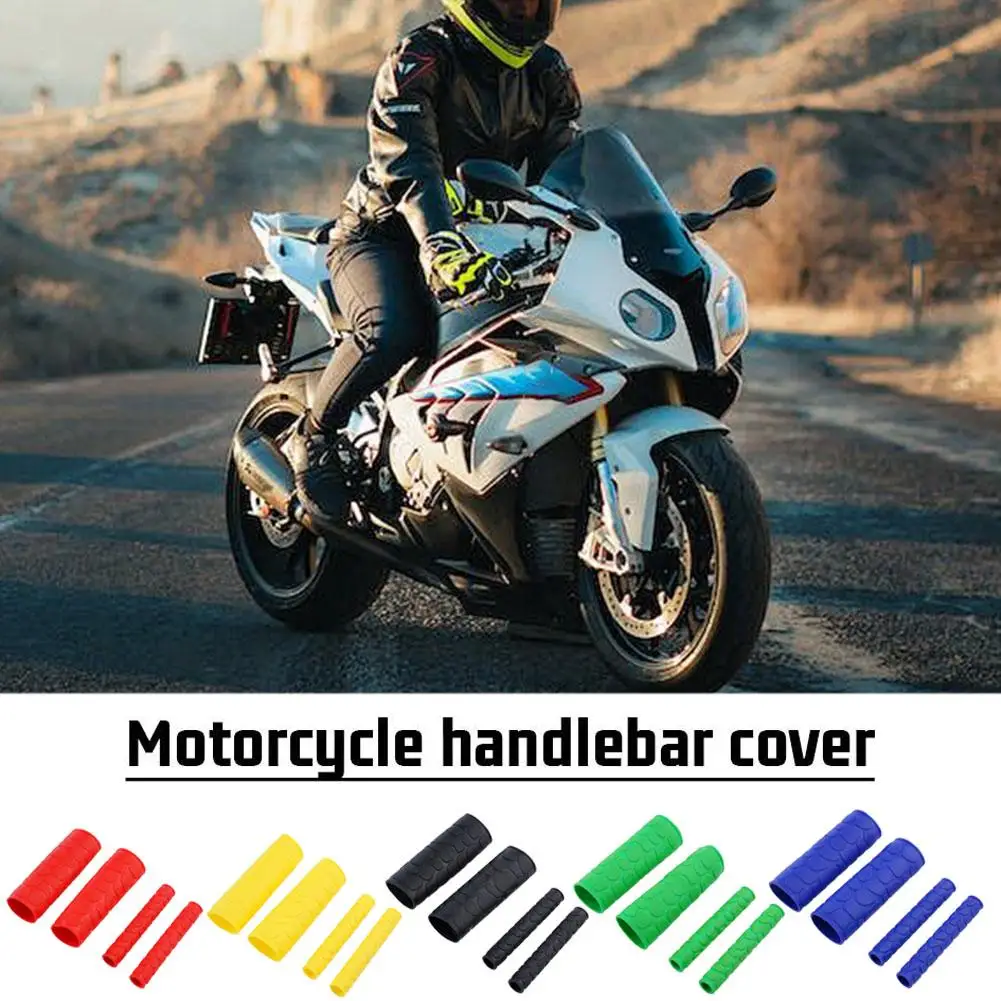 Universal Motorcycle Handlebar Grip Brake Clutches Lever Protector Brake Handle Bar Soft Rubber Sleeve Cover Silicone J5P4