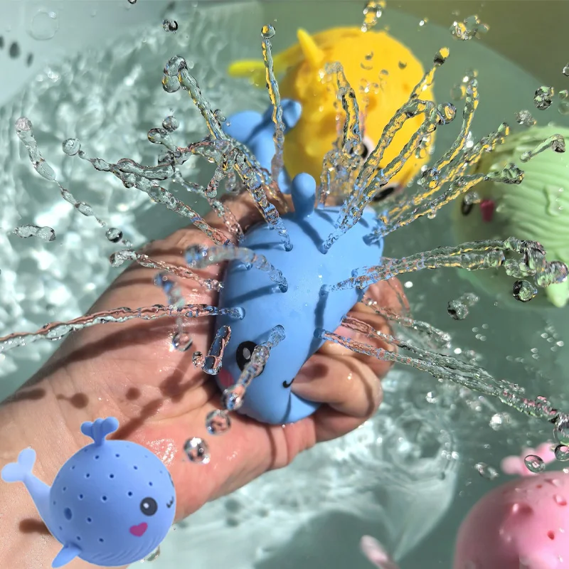 Jouet de bain éponge baleine pour bébé