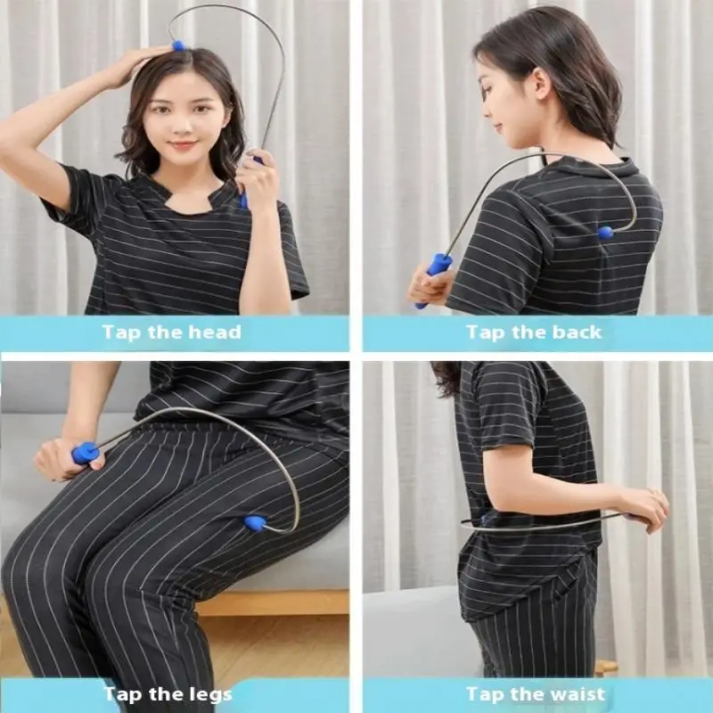 【L】1Pcs Trigger Point Massage Tool Shoulder Neck Back Leg Handheld Self Massager, Manual Massage Cane, Hook, Muscle Knot Remover