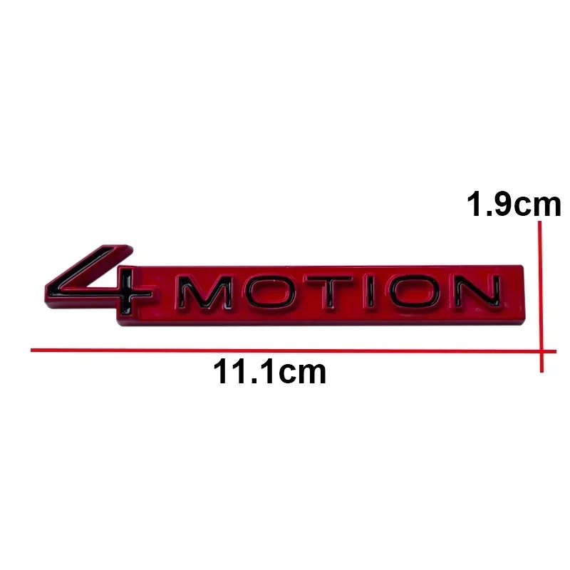 Metal 4MOTION Car Rear Trunk Emblem Badge Sticker for VW Polo Bora Vento Sagitar Golf Passat Jetta Touareg Tiguan Accessories