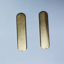 Custom Plane Pattern Knife Brass Grip Handle Patches Scales for 65MM Victorinox Swiss Army Knives Replace Accessories Parts
