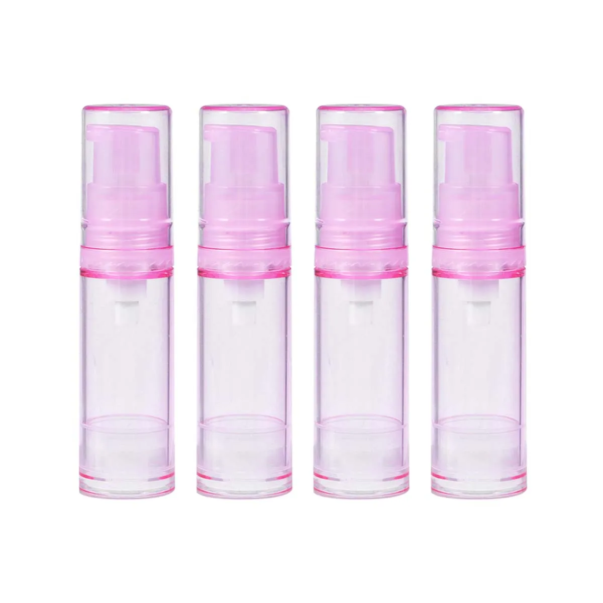 

4pcs Perfume Spray Bottle Empty Airless Pump Plastic Bottles Liquid Travel Split Bottle Lotion Subpackaging Container For Trip