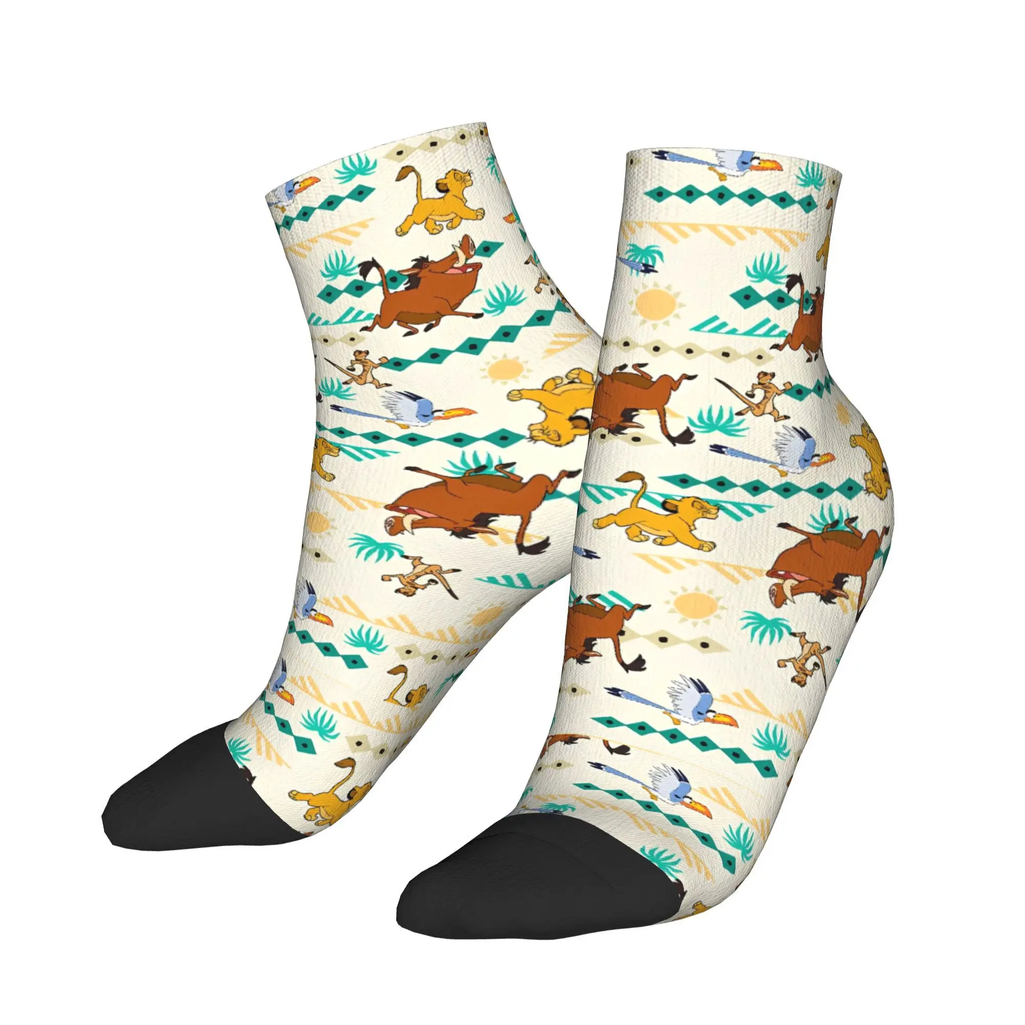 

Lion King Simba Cartoon Socks Winter Kawaii Stockings Kawaii Men's Warm Soft Socks Design Skateboard Anti Bacterial Socks