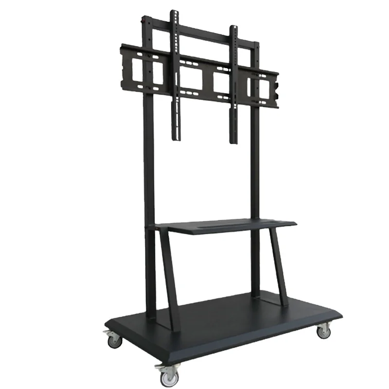 High Quality Factory Mobile TV Cart Fits 65 to 86 LCD TV or Interactive Flat Panel TV Wall Mount Easy to Move Bracket Car