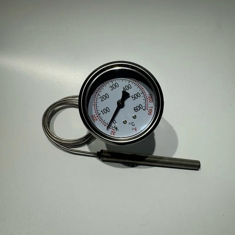 Pizza Stove Thermometer Temperature Dial 500 Degree Stainless Steel Thermometer Probe Type Extension Line