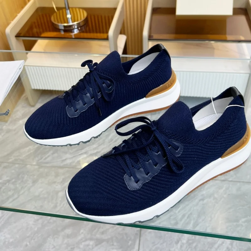 

Men's classic knitted lightweight breathable comfortable solid color luxury casual sports shoes