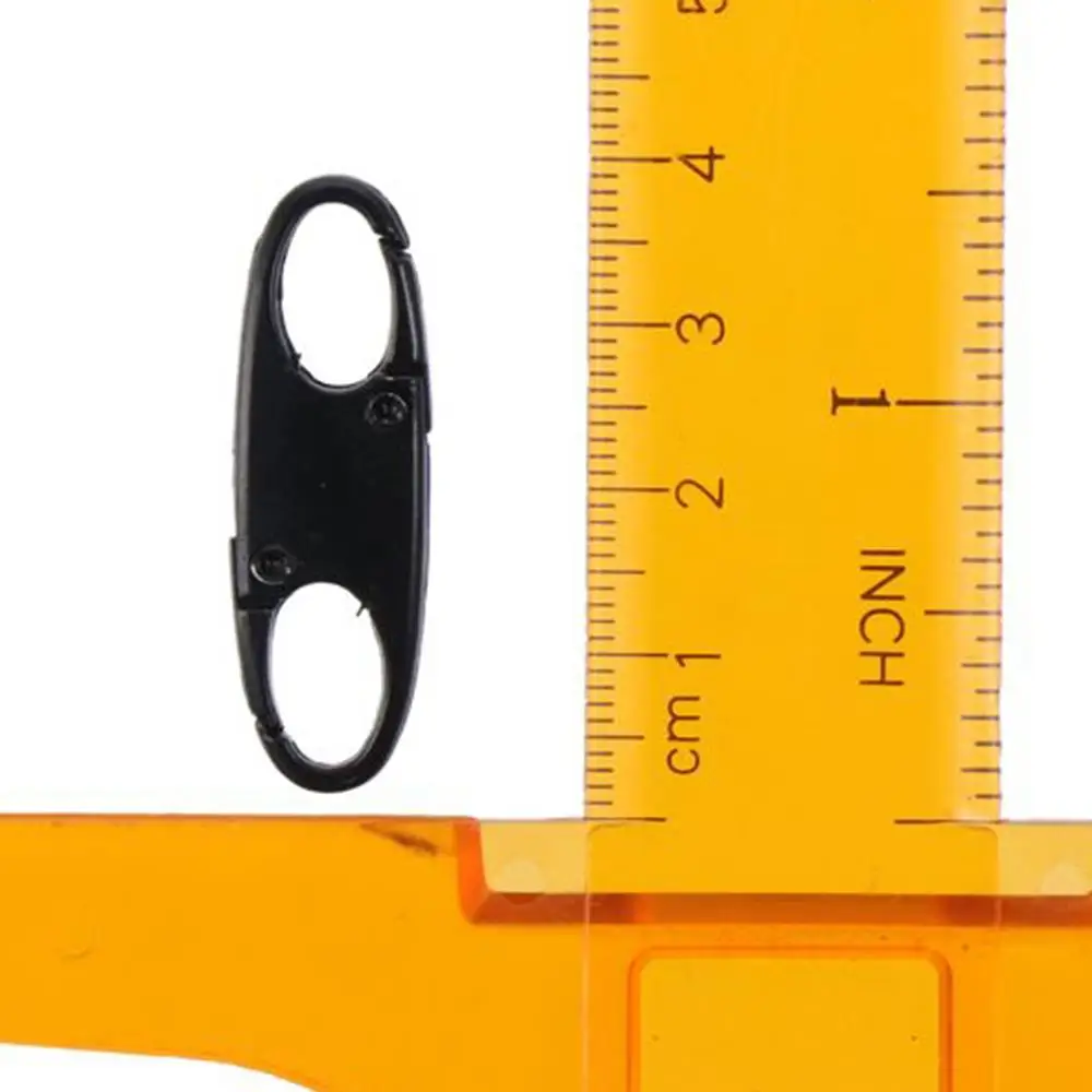 8 Pcs Easy To Use Black Zipper Lock Clip Metal Detachable Fix Zip Puller Silver Anti Theft Bag Backpacks