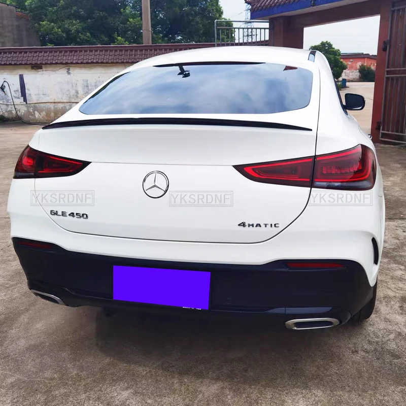 Rear Wing Spoiler For Mercedes GLE Coupe Class W167 C167 GLE350 450 500e 2020 - 2021 ABS Car Trunk Spoiler Tail Wing Decoration