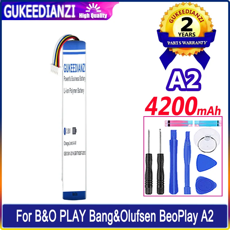 GUKEEDIANZI Battery 4200mAh For B&O PLAY Bang&Olufsen BeoPlay A2 Active BeoLit 15 17 Speaker Batteries