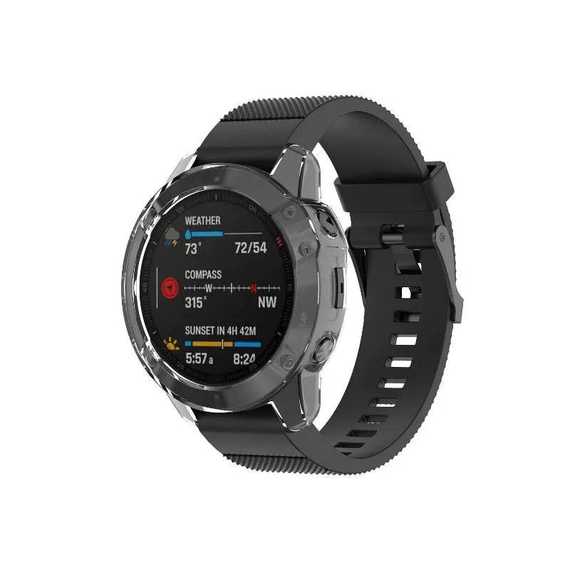 Weiche TPU-Schutzhülle für Garmin Fenix 6 6s 6x Smartwatch klarer Schutz rahmen für Garmin Fenix 6 Pro/6s Pro/6x Pro