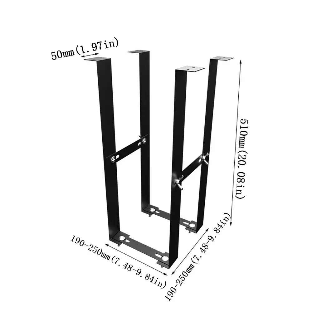 Space Saving Steel Universal PC Case Holder Rustproof Sturdy Computer Mainframe Hanger Radiative Host Box Rack Home PC