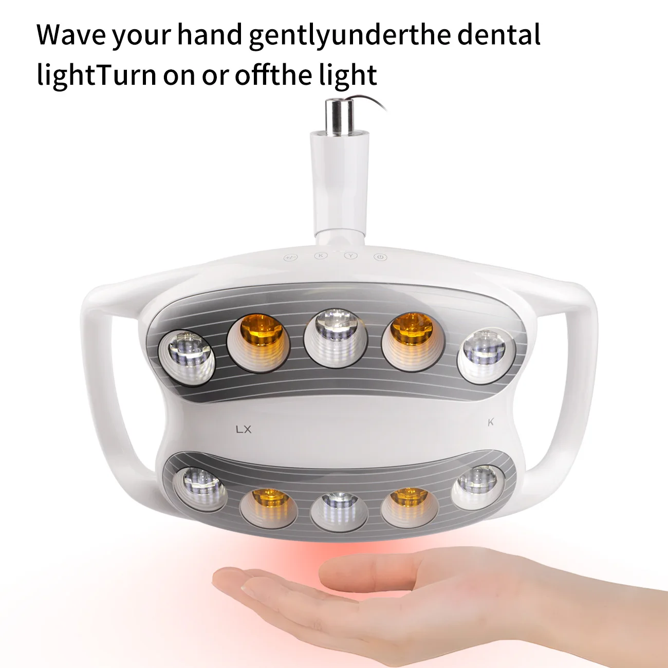 10LED Bead Dental Oral LED Lamp Operation Lighting Dental Chair Cold Light Shadowless Induction Lamp Dentistry Chair Light Tools