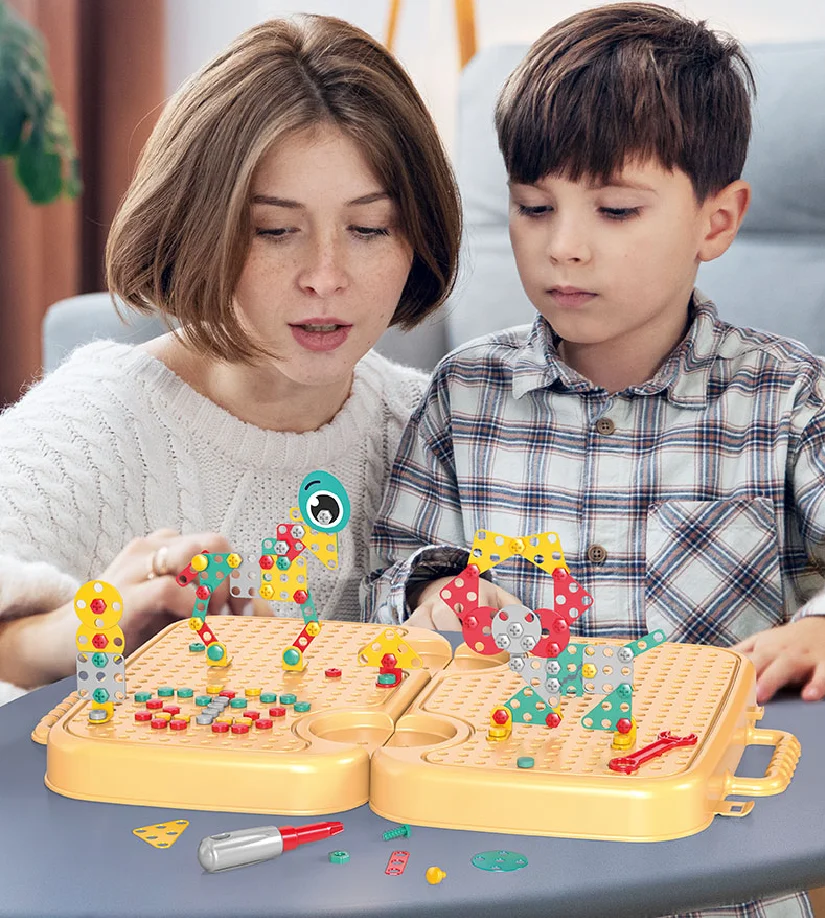 Children Screw Assembly and disassembly assembly kit electric drill baby hands benefit intelligence toys