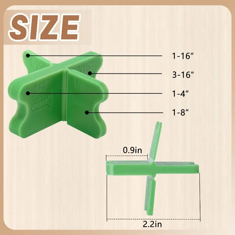 4-in-1 Deck Spacer Tool Professional Installation Wedge for Wood Flooring Gap, DIY Decking Clip and Fence Panel Spacer