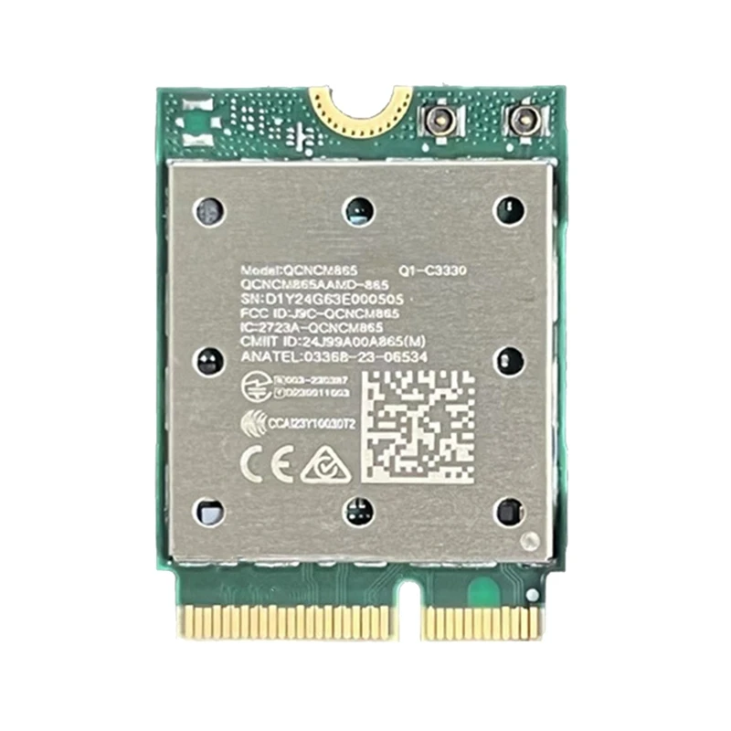 New-Wifi7 QCNCM865 بلوتوث 5.4 بطاقة الشبكة اللاسلكية ثلاثي الموجات 2.4G/5G/6Ghz شبكة 5800M M.2 NGFF محول لاسلكي