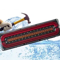 2Pcs LED Tail Lights Trailer Rear Flashlight 12V 24V Truck Rear Lights Running Turn Signal Brake Reverse Lamp Tractor Taillights