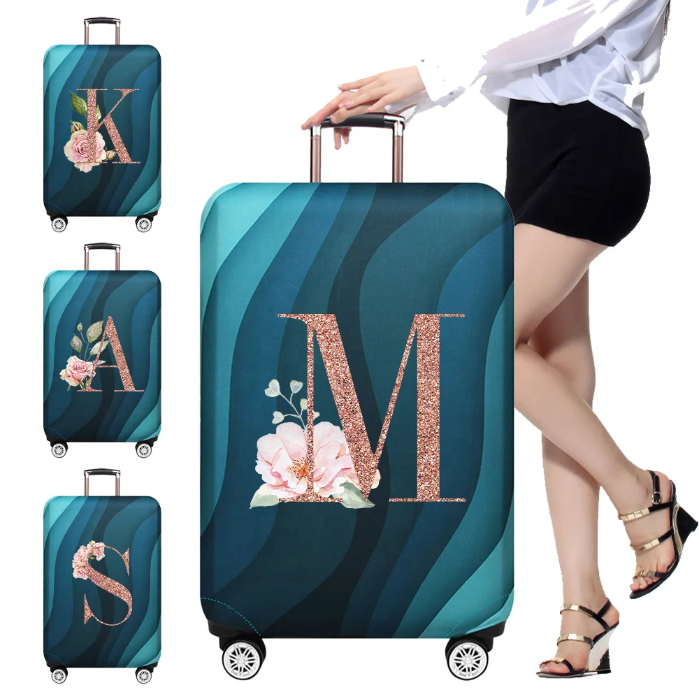 

Trolley Box Cover Resistant Multiple Style Options Thick Elastic Luggage Cover 18-32inch Travel Accessories Rose Gold Series