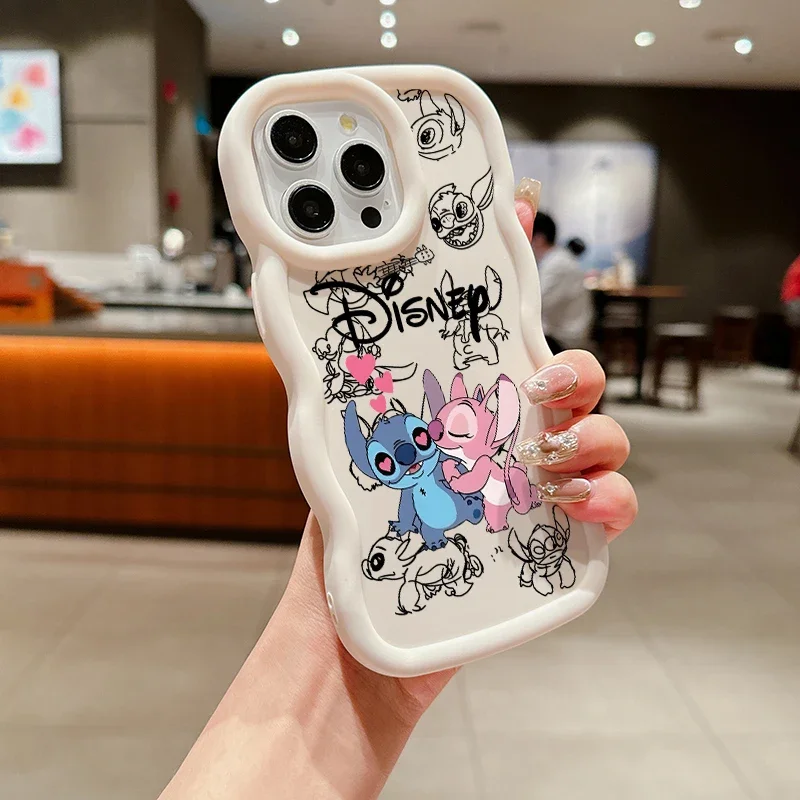 かわいいディズニーステッチエンジェルケース Samsung Galaxy A06 A05 A05S A23 A24 A25 A04 A04E A13 A50 A30 A50S A20 A03 A51 A52 A22 A12 A73用