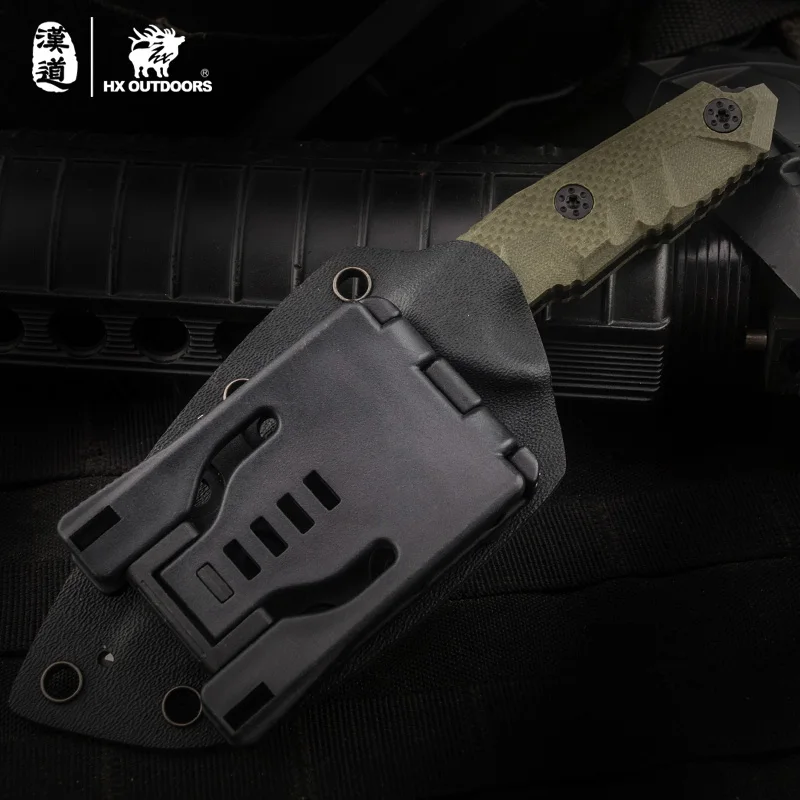 HX OUTDOORS MINI Mercenary High D2 Stainless Steel Camping Hunting Army Survival Knife Outdoor Tools 59HRC Tactical Knives