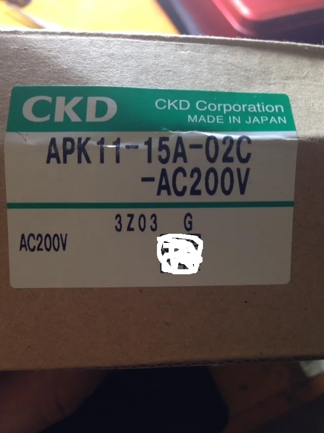 

CKD solenoid valve APK11-15A-02C-AC220V (2 from stock)