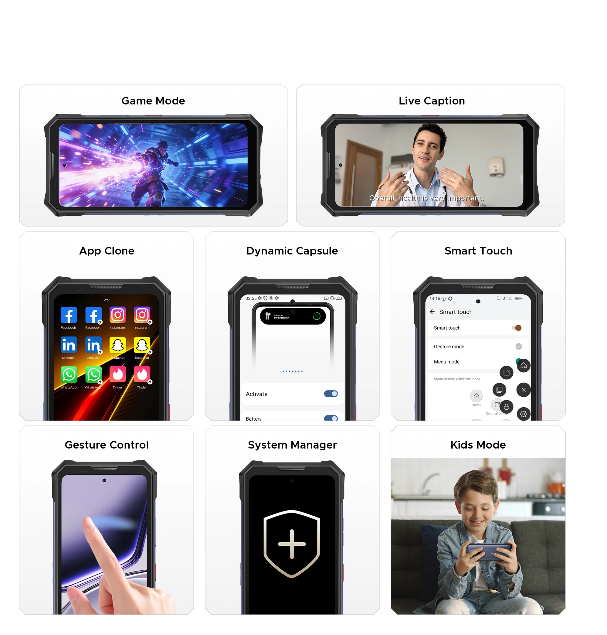 DOOGEE S300 Plus Thermal Imaging 5G Rugged Phone 6.78” FHD+120Hz 48GB+1TB Dimensity 8300 Octa-core 11000mAh Smartphon Android 16