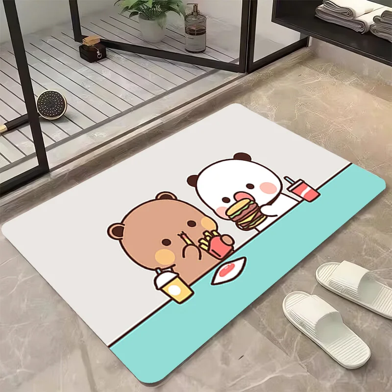 Bubu Dudu Floor Mat Bathroom Carpet Bath Mats Cute Rug Home Living Room Doormat Entrance Door Carpets Rugs Foot Kitchen Prayer