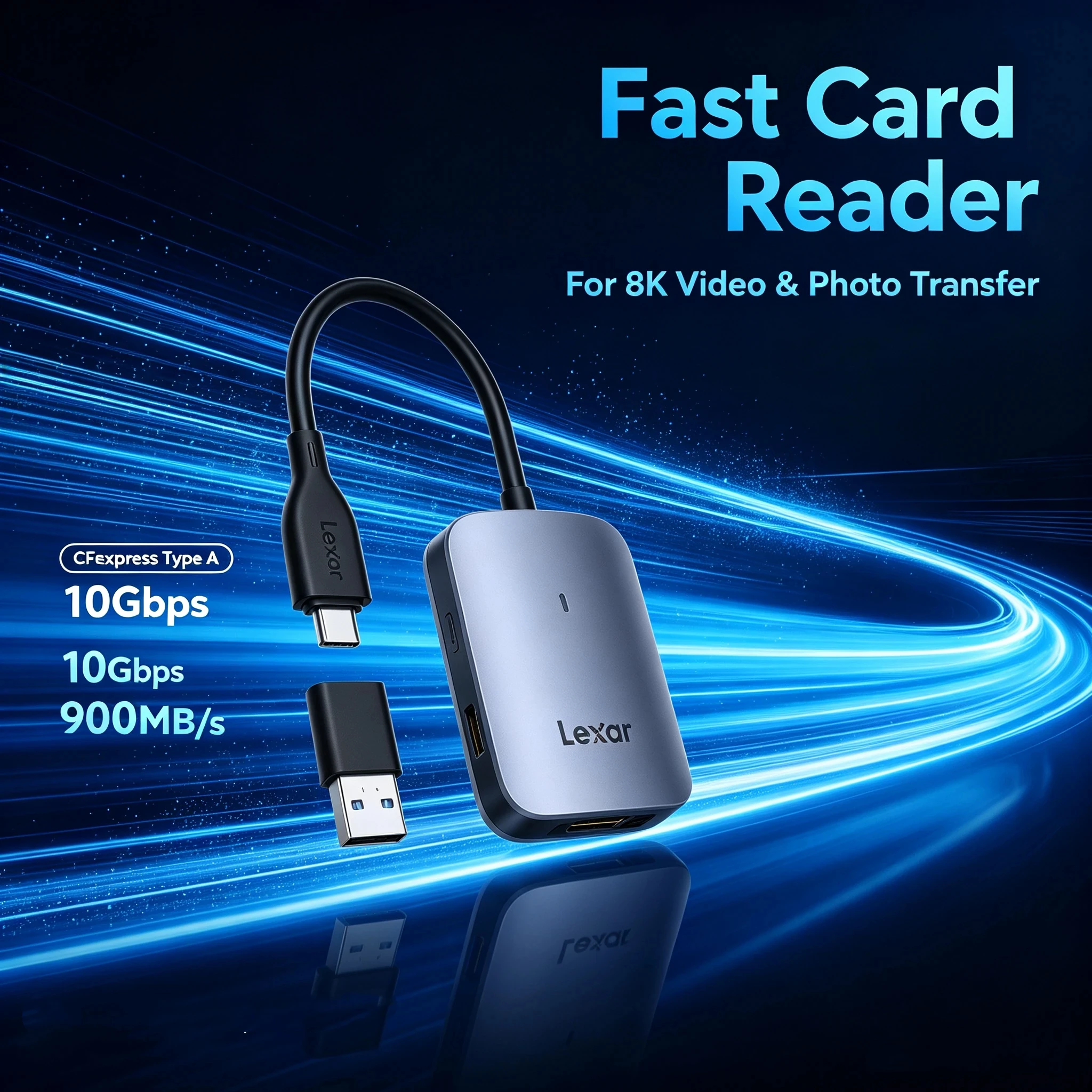 lexar-cfexpress-type-a-card-reader-lrw515u-usb32-gen-2-10gbps-high-speed-900mb-s-8k-cfe-card-reader-for-sony-mirrorless-camera
