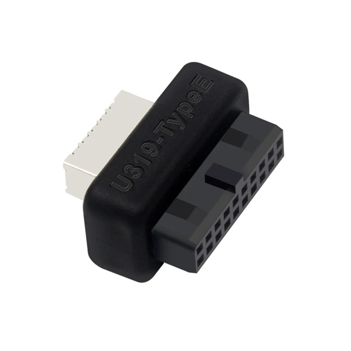 Hot USB แผงด้านหน้าอะแดปเตอร์ USB3.0 19PIN/20Pin ถึง Type-E หญิงอะแดปเตอร์ภายในแนวตั้งสําหรับเมนบอร์ดคอมพิวเตอร์