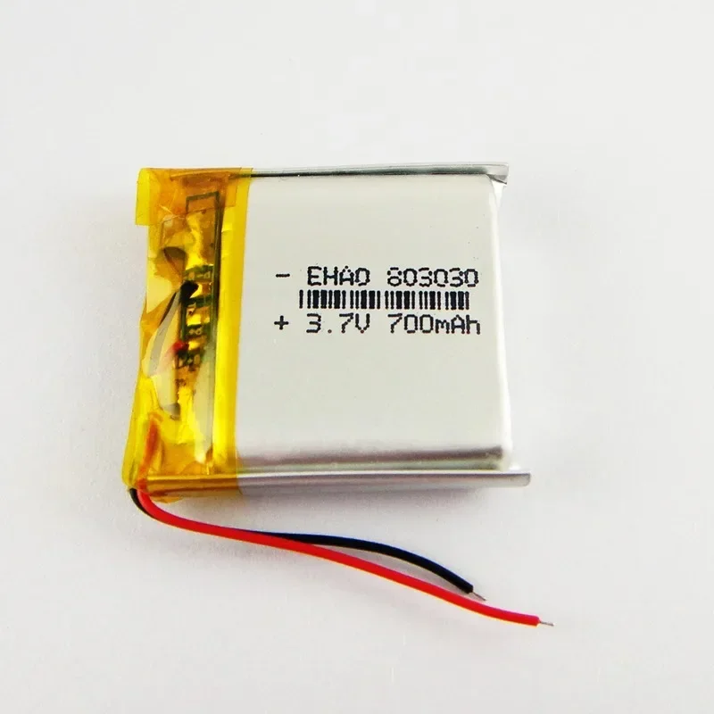 New Brown 3.7V Lithium Polymer Battery 803030 MP3 Navigator Smart Wearable Speakers Rechargeable Li-ion Cell Good A