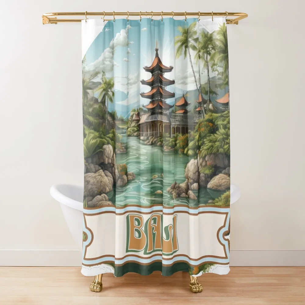 

Bali Indonesia Shower Curtain Bathroom Fabric Shower For Bathroom Set Bathroom And Shower Curtain