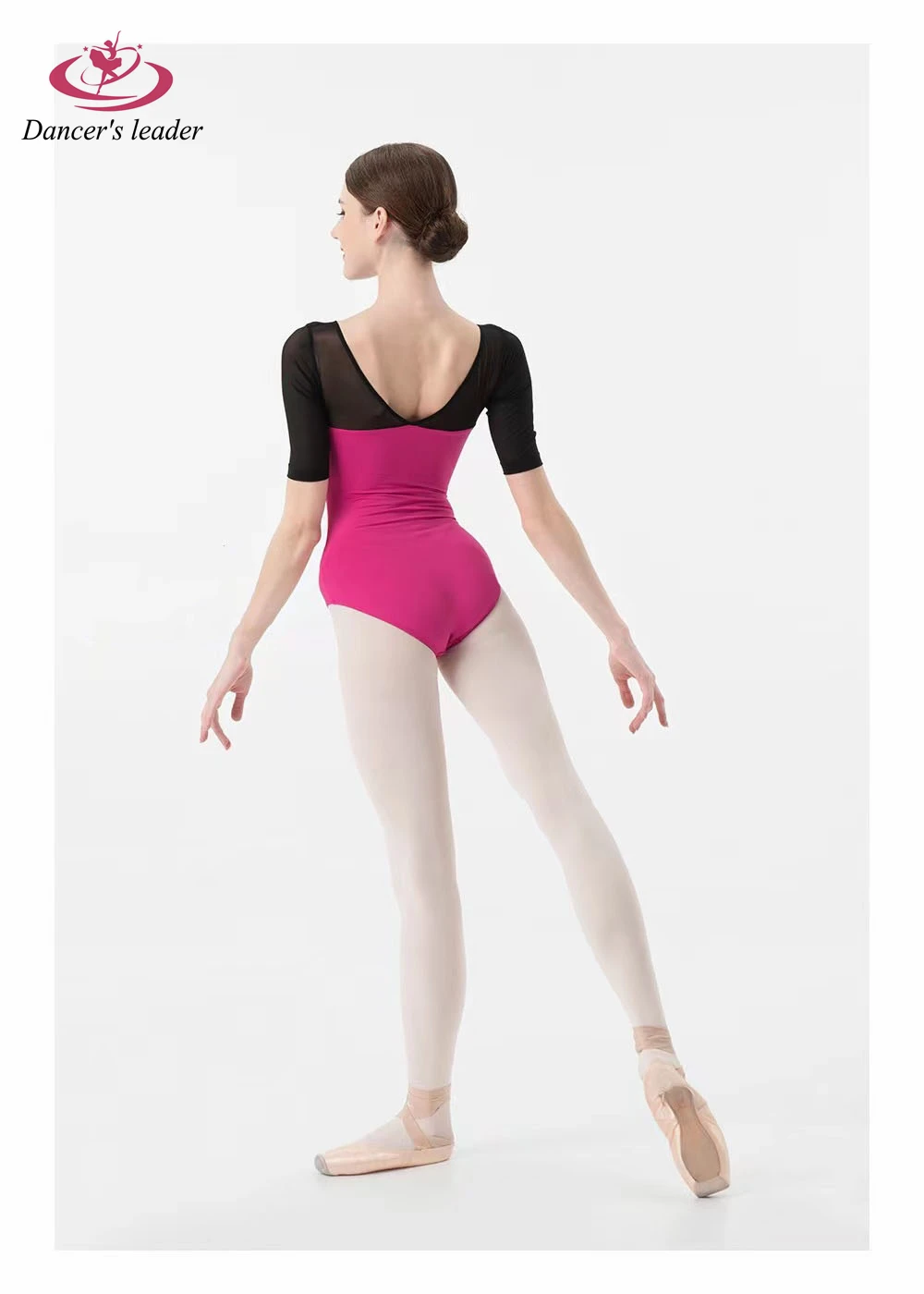 Ballett Kostüm Trikot für V-Ausschnitt farbige Bodysuit Gymnastik Performance Kostüm Kleid Luft Yoga Kostüm