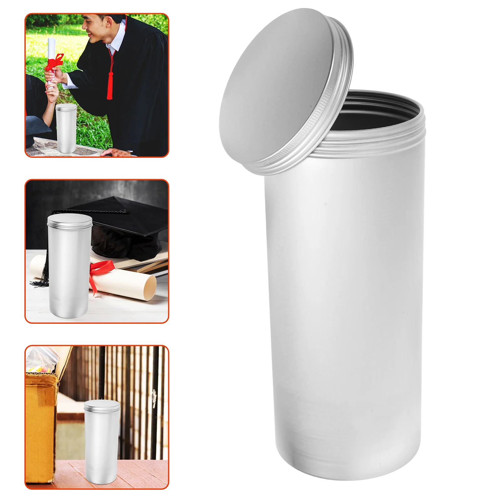 

Aluminum Sealed Storage Container Tea Canister Tea Tin Canister with Airtight Lids Wishing Jar for Loose Tea Coffee Candy Herbs