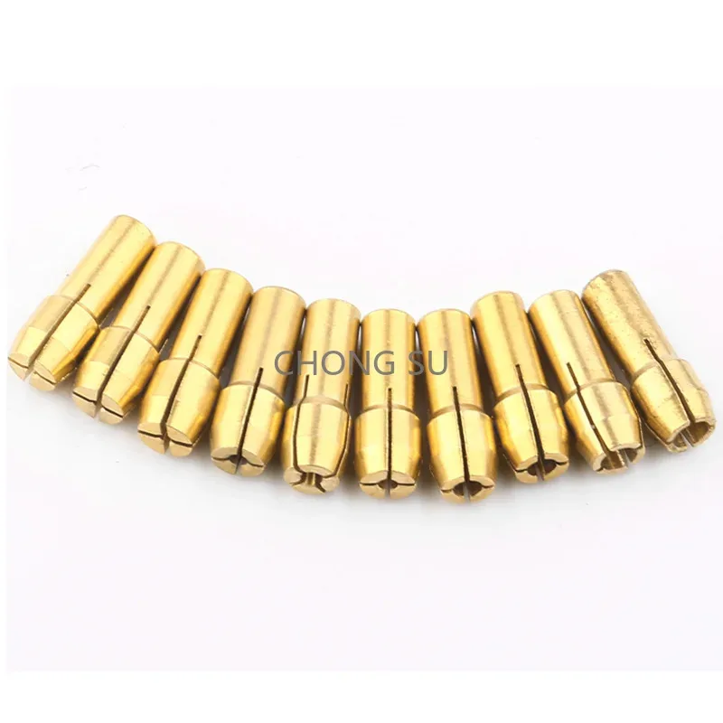 2-11pcs Mini Drill Brass Collet Chuck Shank for Dremel Rotary Tools Dia 4.2/4.3/4.8mm M7/M8*0.75mm Nut Accessories Set 0.5-3.2mm view 5