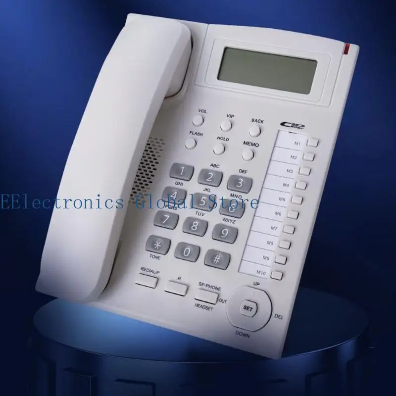 462B Large Number Redialing Corded Landline for Elderly Handsfree Corded Telephone