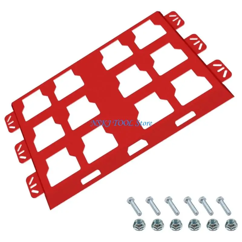 L8RC Mounting Plate For Packouts Full Plate for Tool Storage and Organization System Toolbox Installation Plate Metal Base