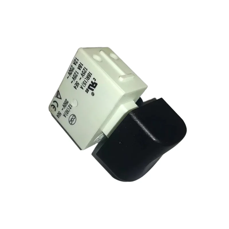 New bakelite milling double on-off switch 250V12A HY15C (black square cap) closed lock
