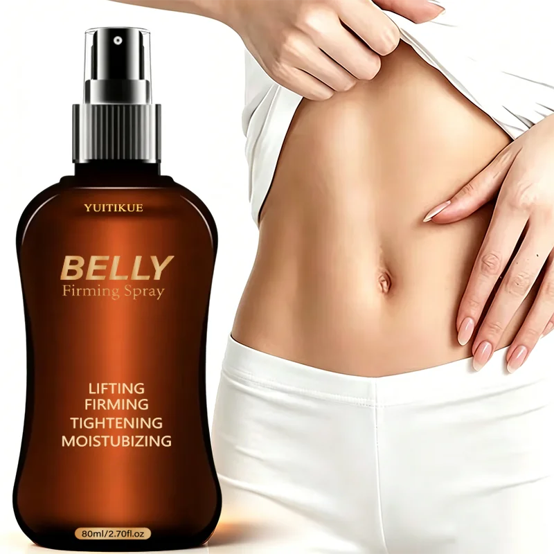 YUITIKUE Lifting Tightening Belly Firm Spray 80ml Moisturizing Abdominal Skin Shaping Slim Waist Tummy Firming Body Care Spray