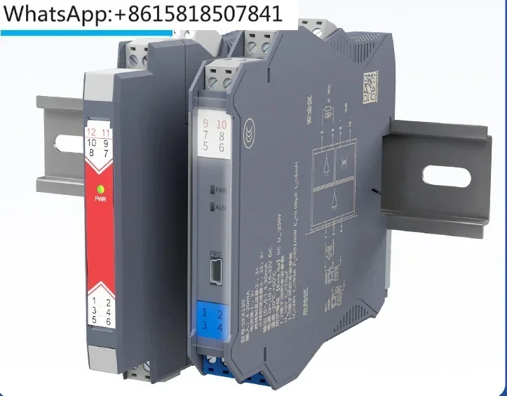 

Isolation type safety barrier 4-20mA to 0-10VPt100 one in two out signal isolator module explosion-proof