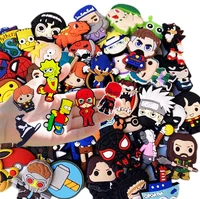 50-200 Uds. De dijes de zapatos de dibujos animados de mezcla aleatoria para zuecos, sandalias deslizantes de burbujas, accesorios de decoración de zapatos de PVC para adolescentes o regalos