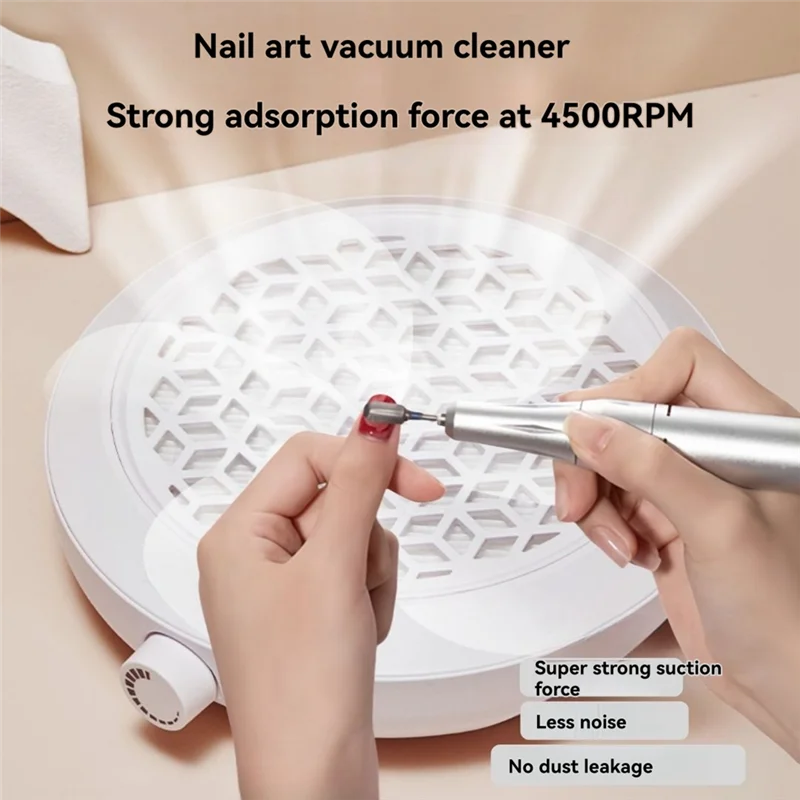 A02V-المدمجة فراغ مروحة مجمع الغبار طلاء الأظافر مكنسة كهربائية مزيل الأظافر مجمع الغبار الولايات المتحدة التوصيل