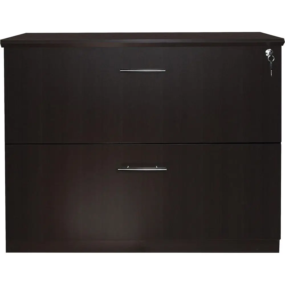 

Шкаф для документов Mayline Medina с 2 выдвижными ящиками и замком, формат Letter/Legal, ламинат цвета мокко