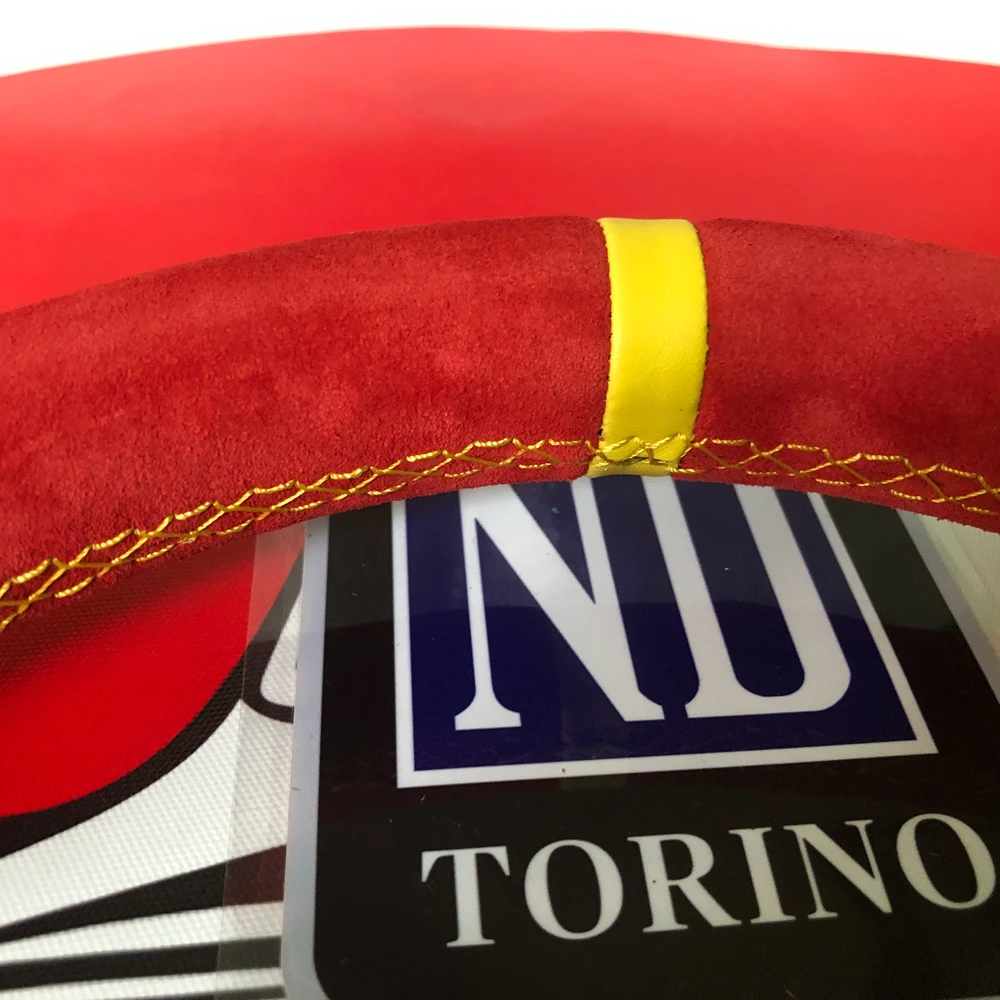 13Inch Nardi Universal Racing Red Suede Steering Wheel Car JDM Red Suede Nardi Steering Wheel Volantes For VW HONDA TOYOTA BMW