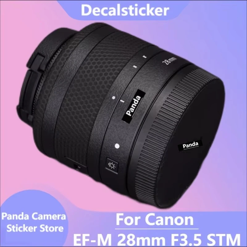 

For Canon EF-M 28mm F3.5 STM Decal Skin Vinyl Wrap Film Camera Lens Body Protective Sticker Protector Coat F3.5\28