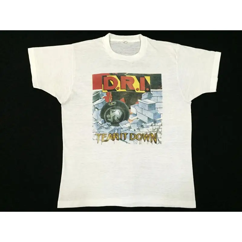 

D R I Band For Fans White T Shirt Cotton Full Size