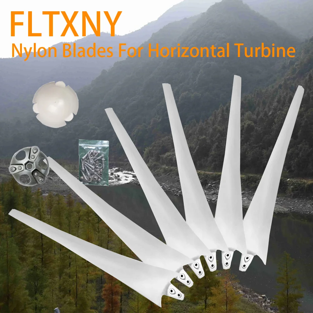 

FLTXNY 550mm-900mm High Strength Nylon Blades 100W 200W 300W 400W 500W 600W DIY Blades For Wind Generator Turbine