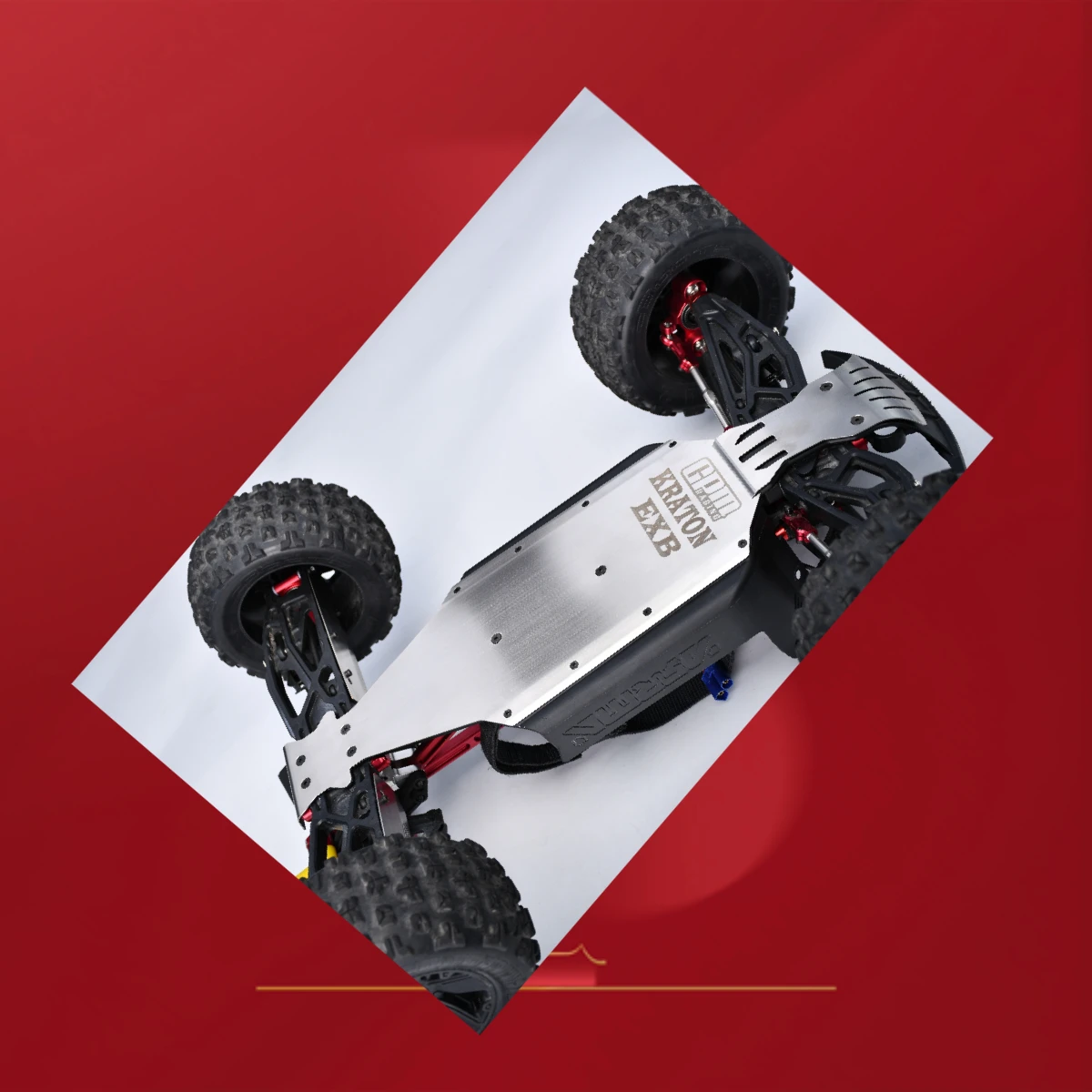 GPM ARRMA 1/8 Kraton 6S EXB 4X4 RTR Brushless Speed Truck ARA8708V6 Stainless Steel Integrated Chassis Skid Kit