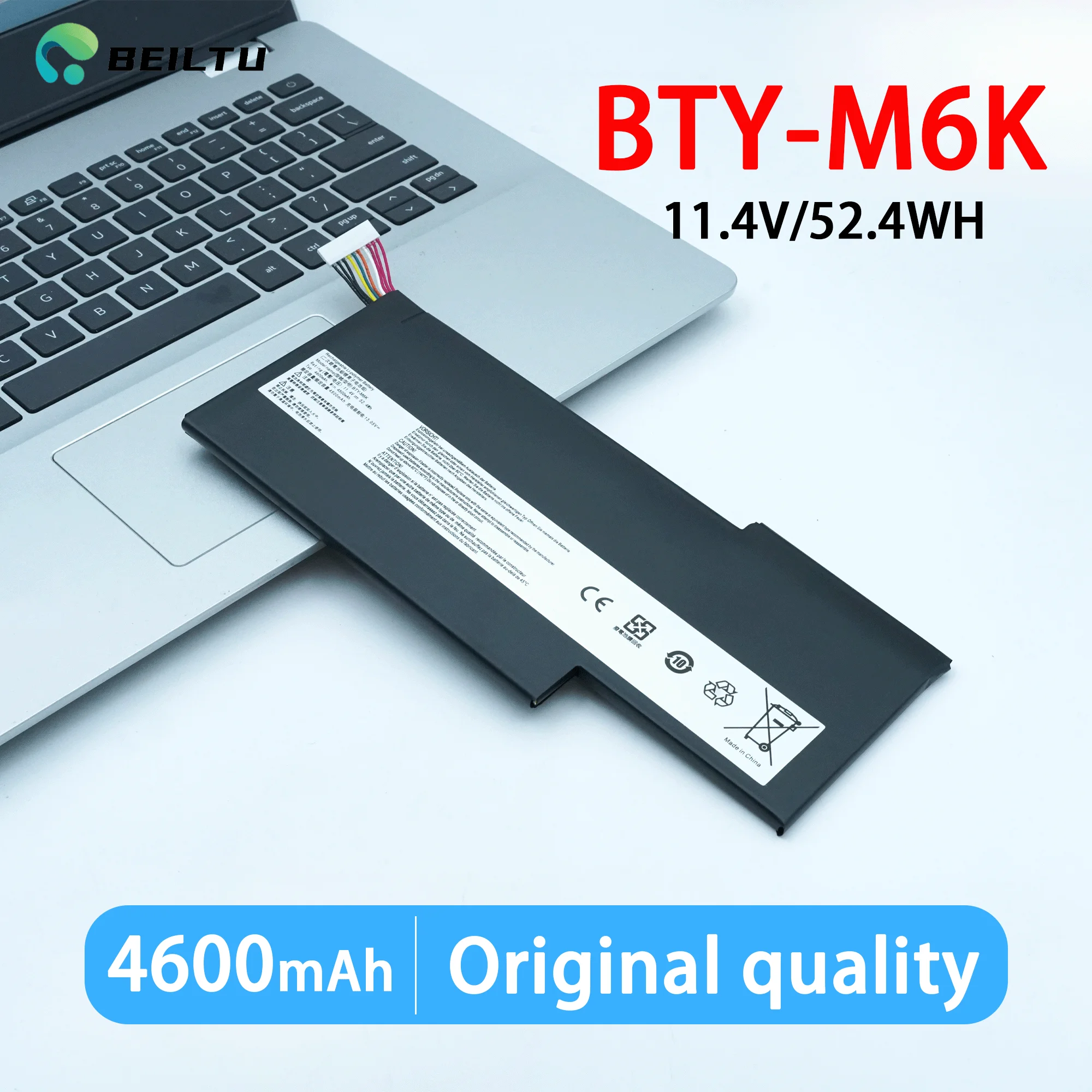 BTY-M6K 52.4WH  Laptop Battery for MSI MS-16K3 MS-17B4 GF63  8RD 8RC GF75  3RD 8RC 9SC GF65 Thin 9SE/SX 10SDR