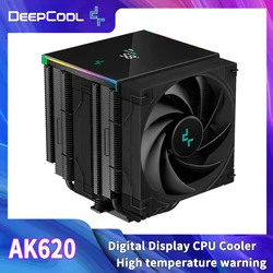 DeepCool AK620 CPU Cooler with Digital Display 6 Heat Pipes Twin Towers Radiator For LGA 2066 2011 1700 1200 115X AM5 AM4