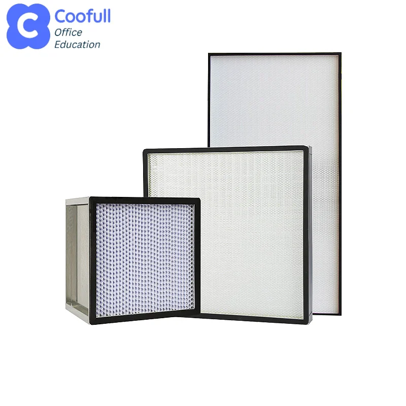 COOFULL CE ISO FFU H14 HEPA and Pre-filter 99.999% Filtration AC/DC Motor Low Noise for Mushroom Clean Room Cultivation